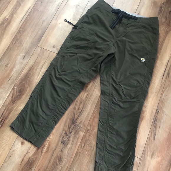 Mtn HARDWEAR Mens Nylon PANTS Belted POCKETS Key strap - Picture 2 of 7